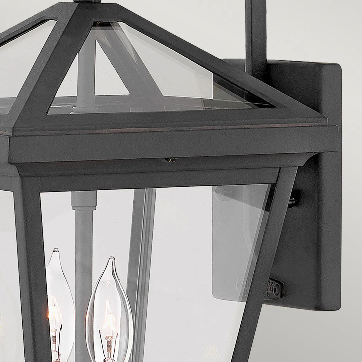 Alford Place 2/3Lt Small/Medium/Large Outdoor Wall Lantern - Museum Black E14 IP44 - Image 7
