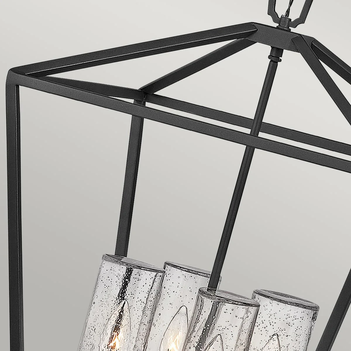 Alford Place 4 Light Outdoor Pendant - Museum Black IP44 E14 - Image 3