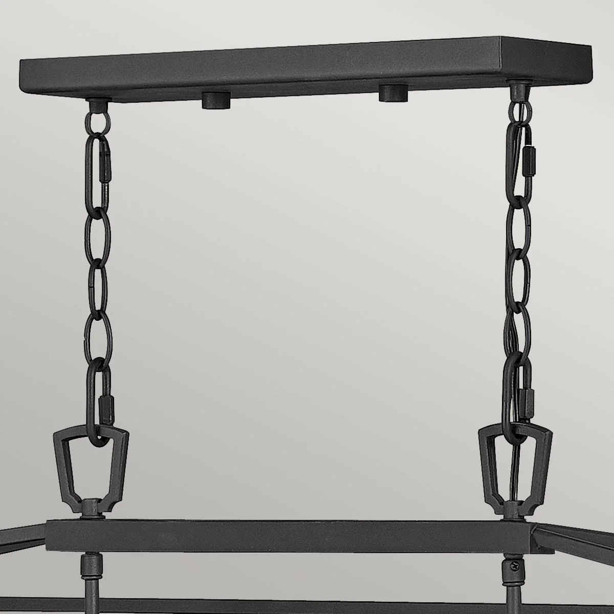 Alford Place 6 Light Outdoor Linear Pendant - Museum Black IP44 E14 - Image 2