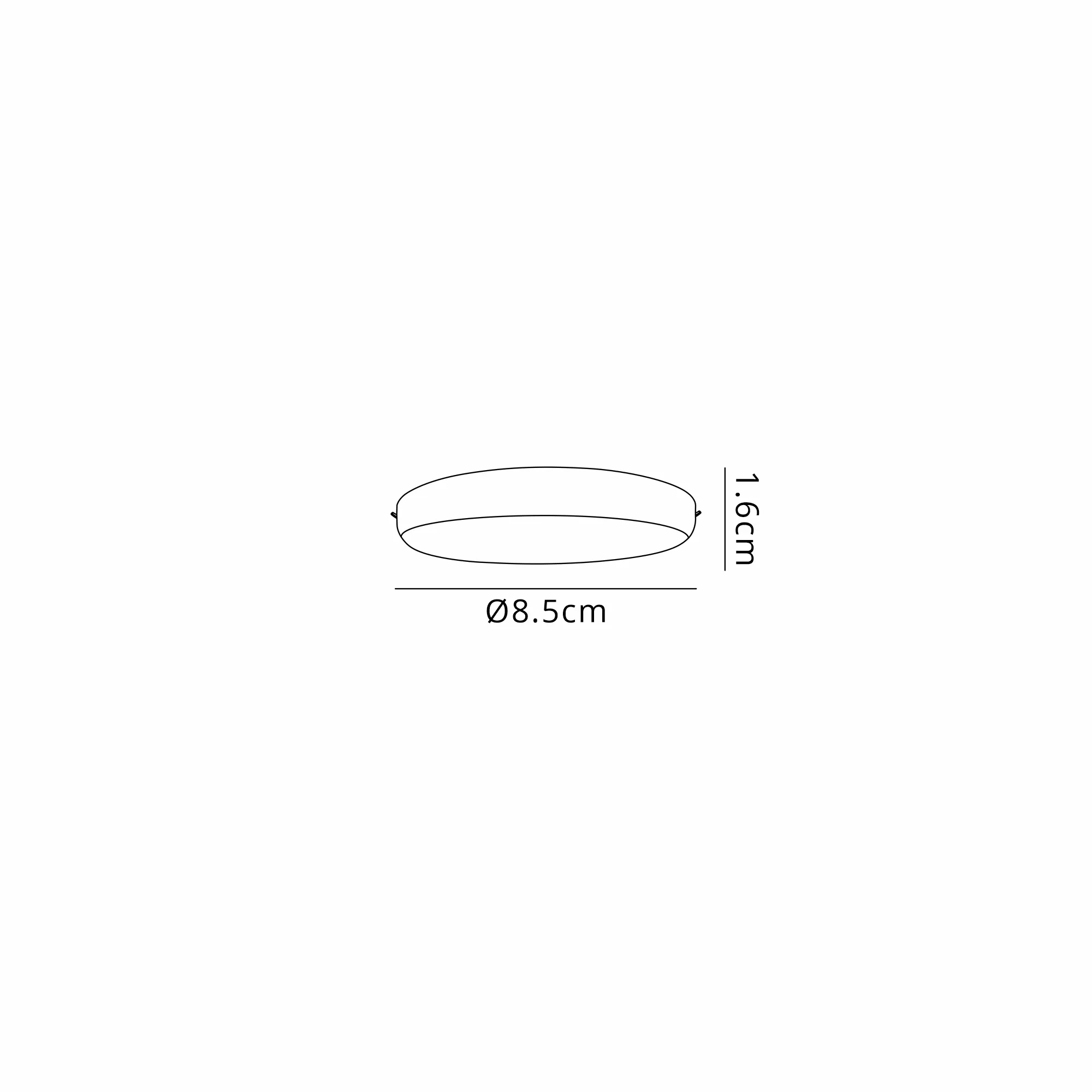 Algarve 85mm Round Downlight, 8W LED, 3000K, 700lm, White, Cut Out 55-60mm, Driver Included, 3yrs Warranty - Image 2
