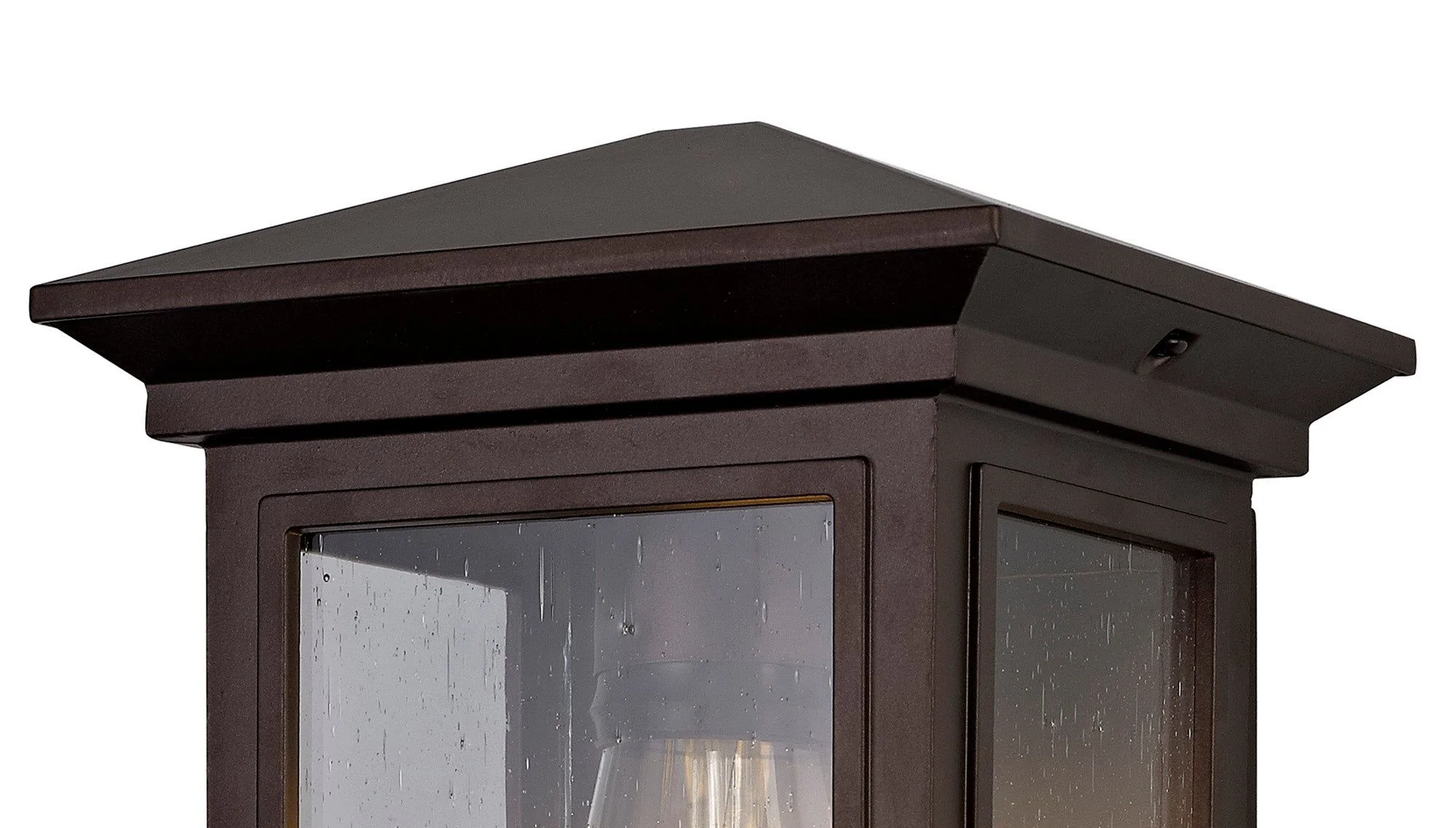 Alicante Outdoor Flush Wall Lamp, 1 x E27, IP54, Anthracite & Clear/Antique Bronze & Clear/Silver Grey & Clear Seeded Glass, 2yrs Warranty - Image 4