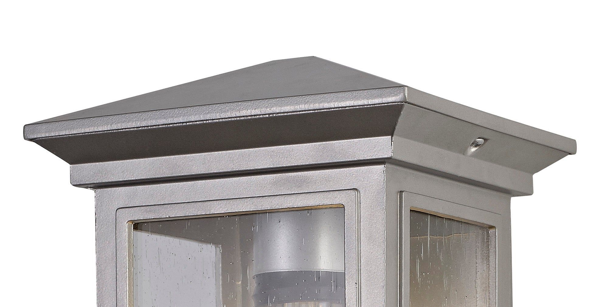 Alicante Outdoor Flush Wall Lamp, 1 x E27, IP54, Anthracite & Clear/Antique Bronze & Clear/Silver Grey & Clear Seeded Glass, 2yrs Warranty - Image 7