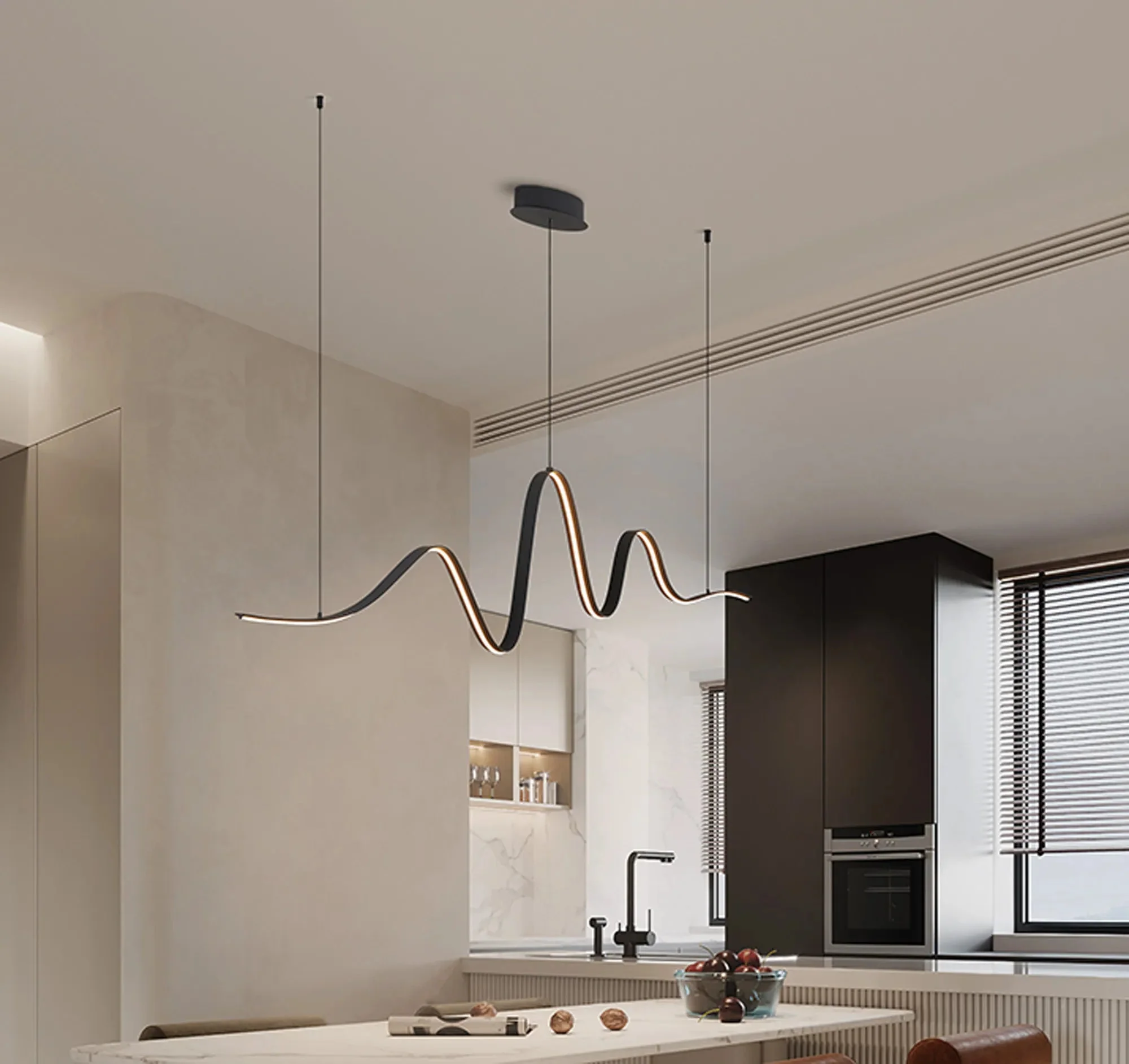 Alice Kitchen LED Light Triac Dimmable 3yrs Warranty- Dark Grey/ Gold Finishes - Image 3