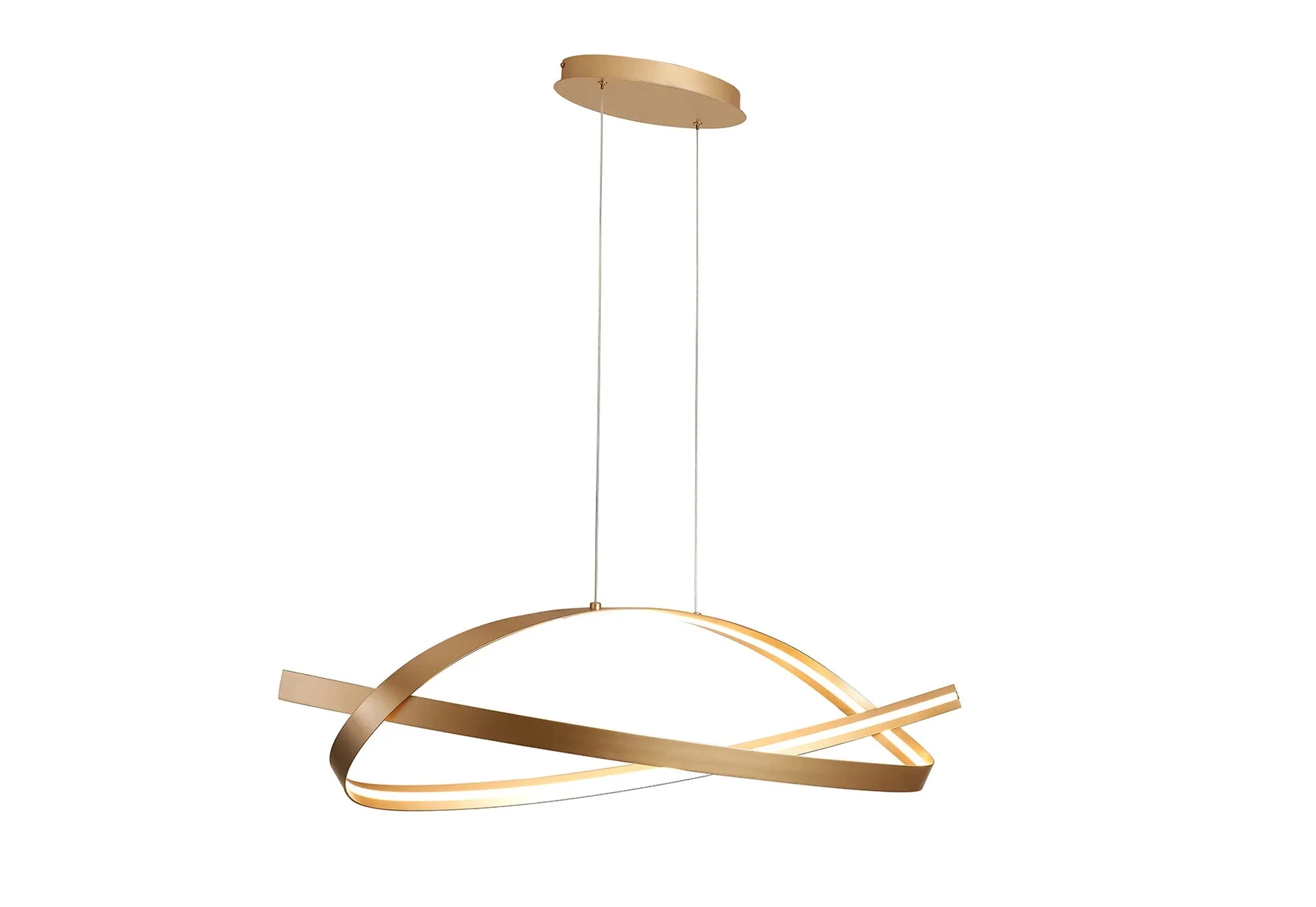 Alice LED Ceiling Light Triac Dimmable - Dark Grey/ Gold Finishes - Image 2