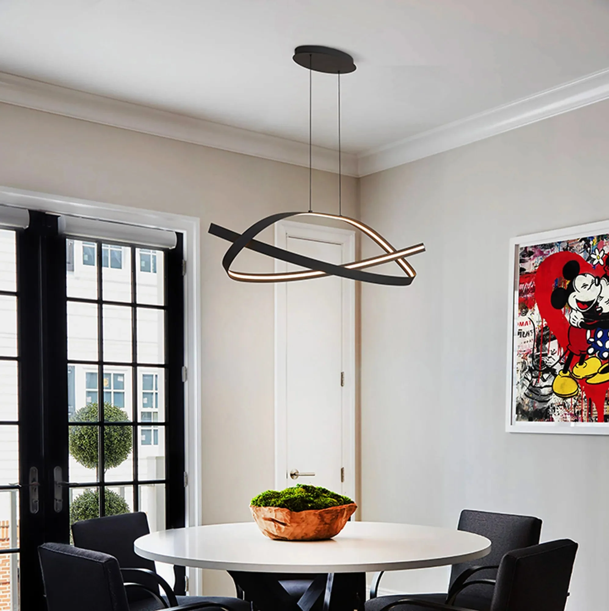 Alice LED Ceiling Light Triac Dimmable - Dark Grey/ Gold Finishes - Image 7