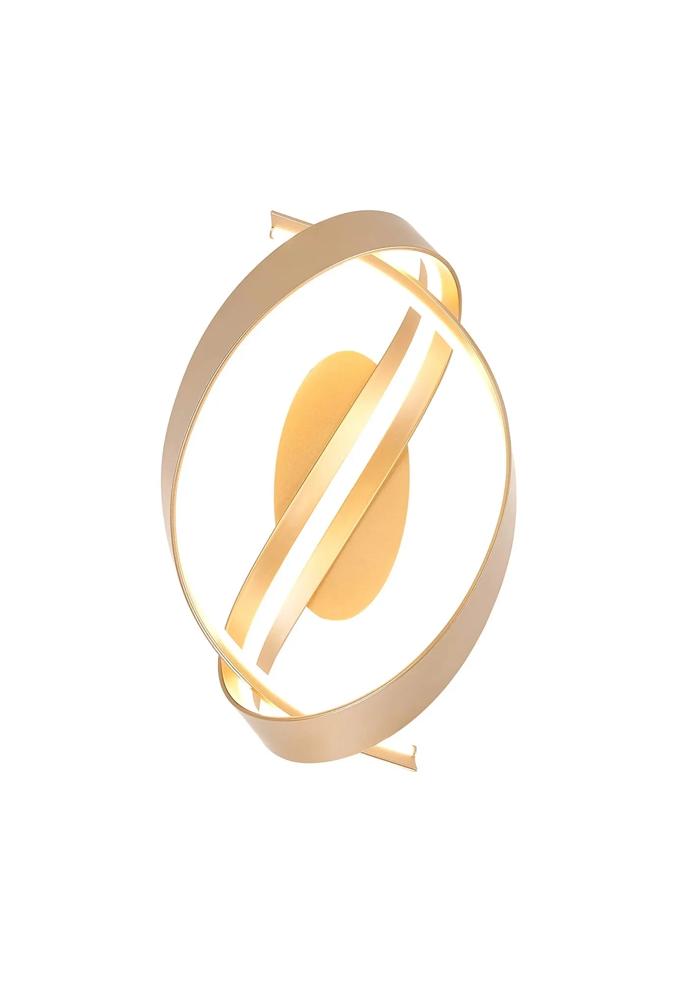 Alice Loop Wall Light Triac Dimmable, 3yrs Warranty Dark Grey/ Gold Finishes - Image 7