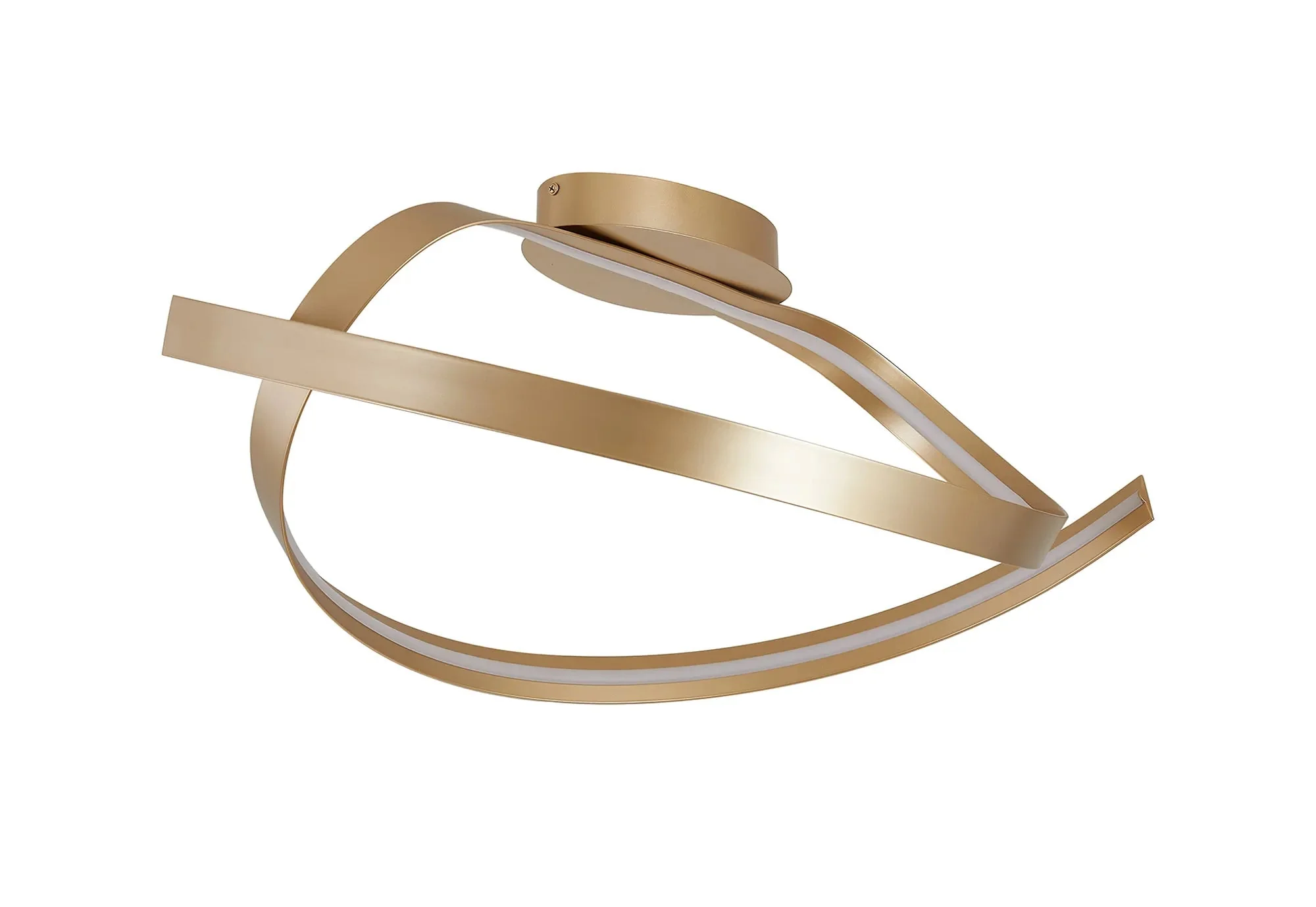Alice Flush Ceiling Light - Dark Grey/ Gold Finishes - Image 4
