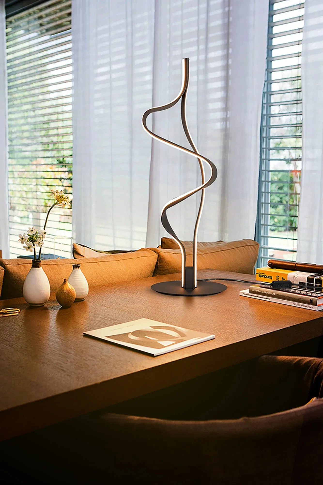 Alice Table Lamp Triac Dimmable 3yrs Warranty- Dark Grey/ Gold Finishes - Image 5
