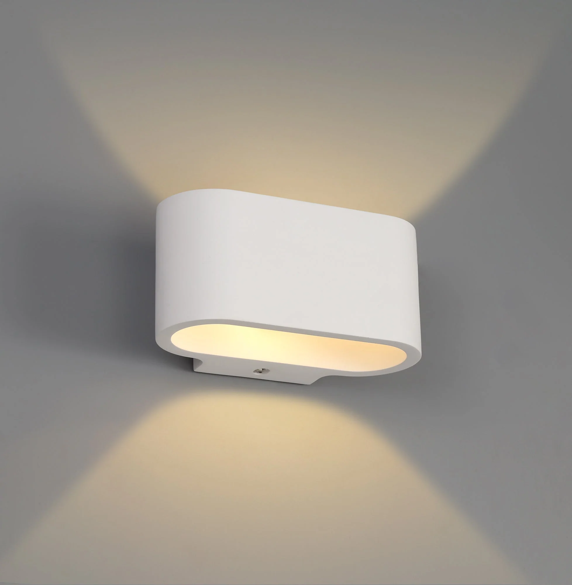 Alina Oval Wall Lamp, 1 x G9, White Paintable Gypsum - Image 2