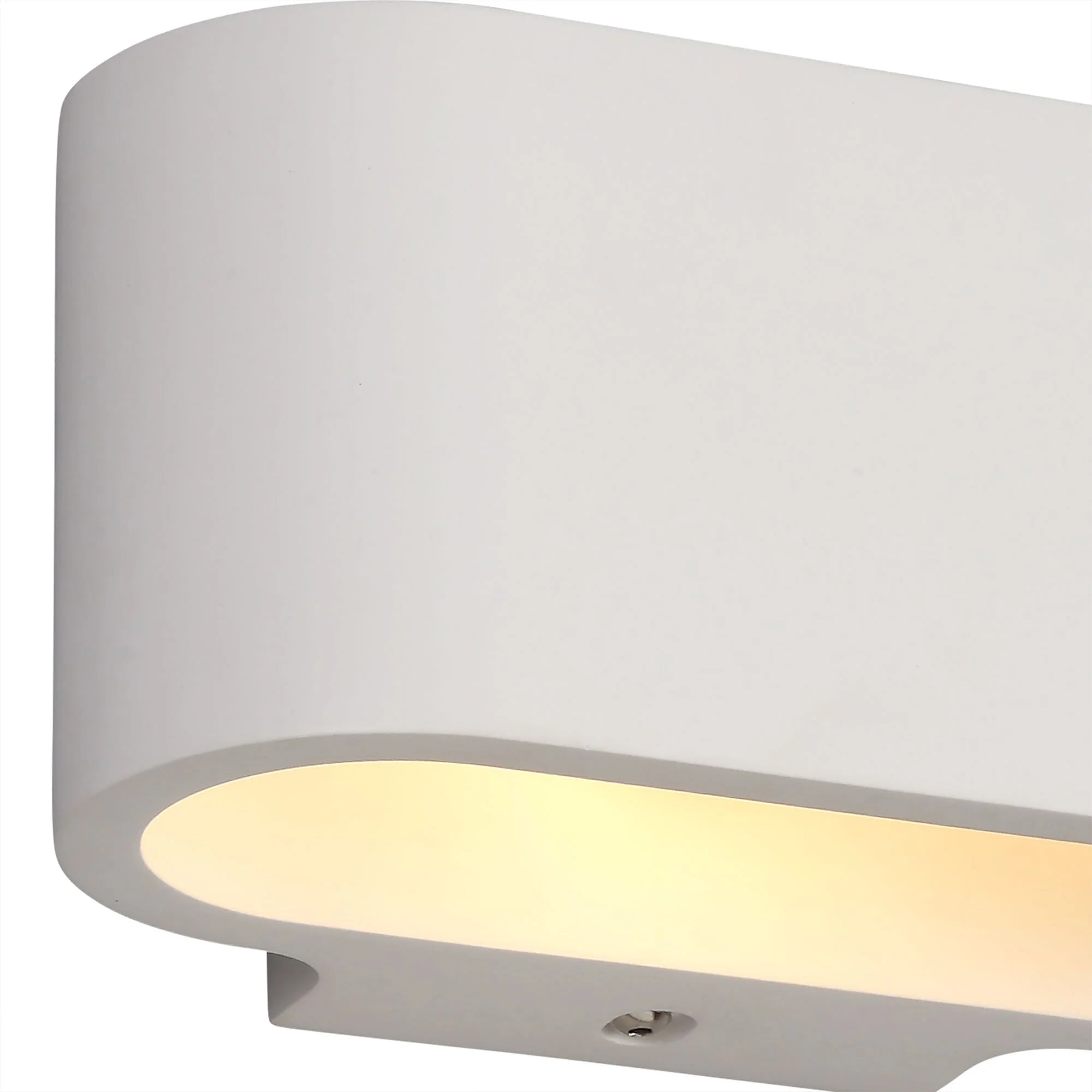 Alina Oval Wall Lamp, 1 x G9, White Paintable Gypsum - Image 5