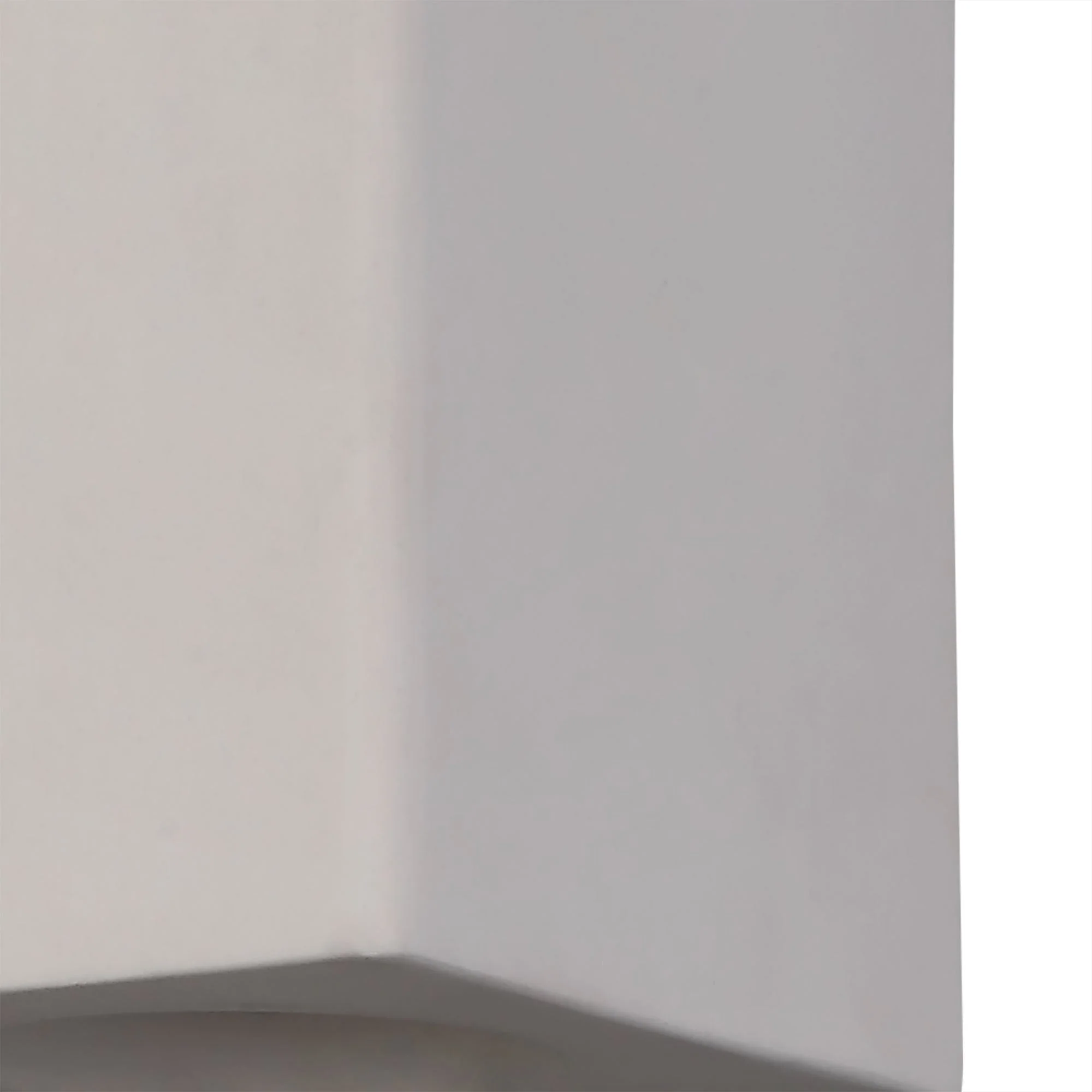 Alina Rectangular/Cylinder Up & Down Wall Lamp, 2 x GU10, White Paintable Gypsum - Image 4
