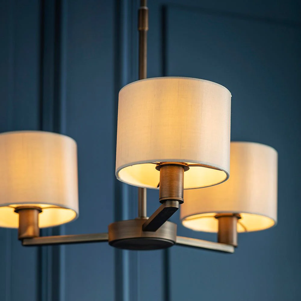 Alistair 3/5Lt Centre Ceiling Light - Antique Bronze/Matt Nickel - Image 5