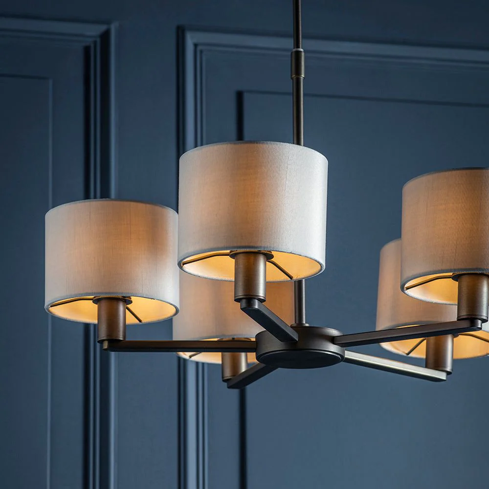 Alistair 3/5Lt Centre Ceiling Light - Antique Bronze/Matt Nickel - Image 7