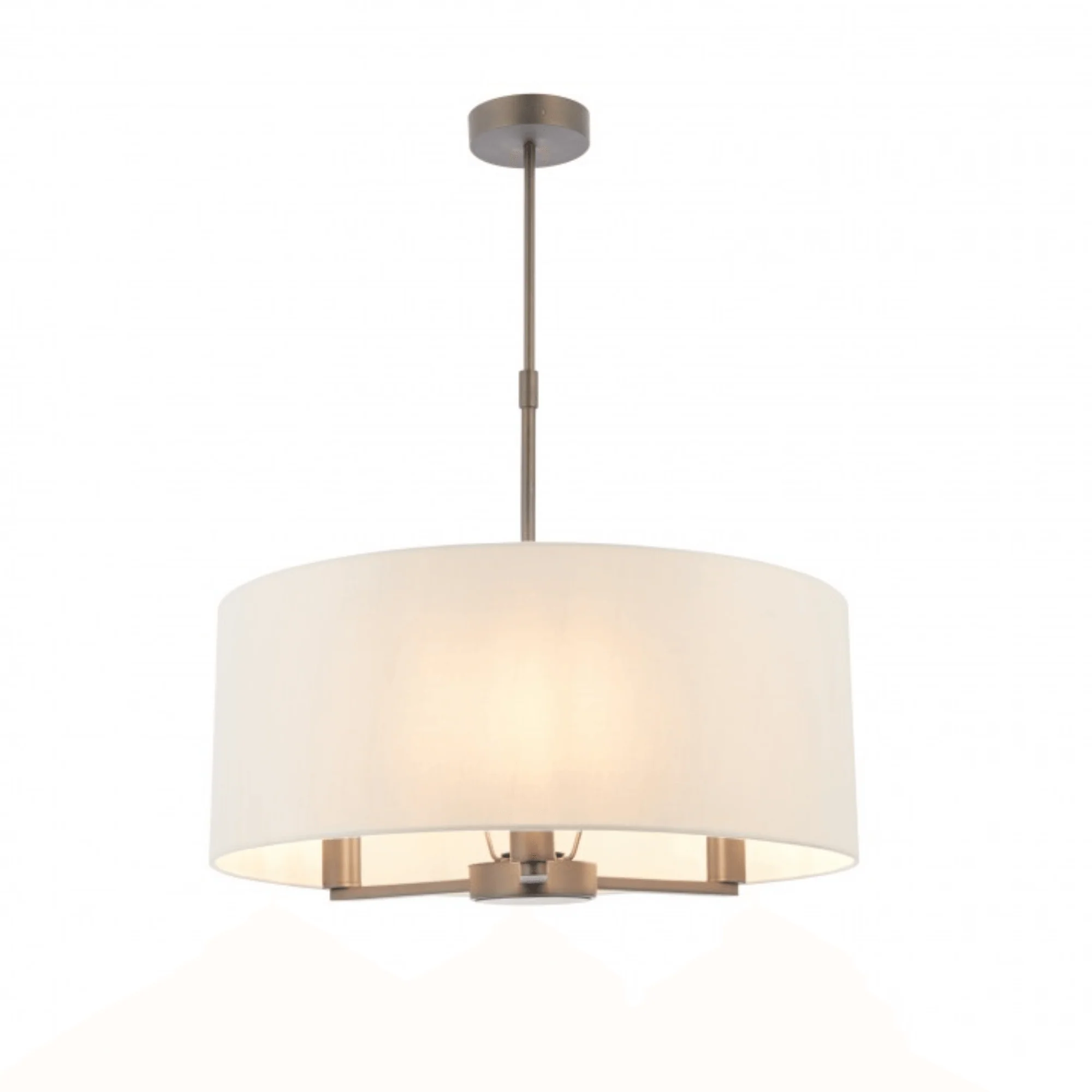 Alistair 3Lt Shaded Pendant - Antique Bronze / Matt Nickel