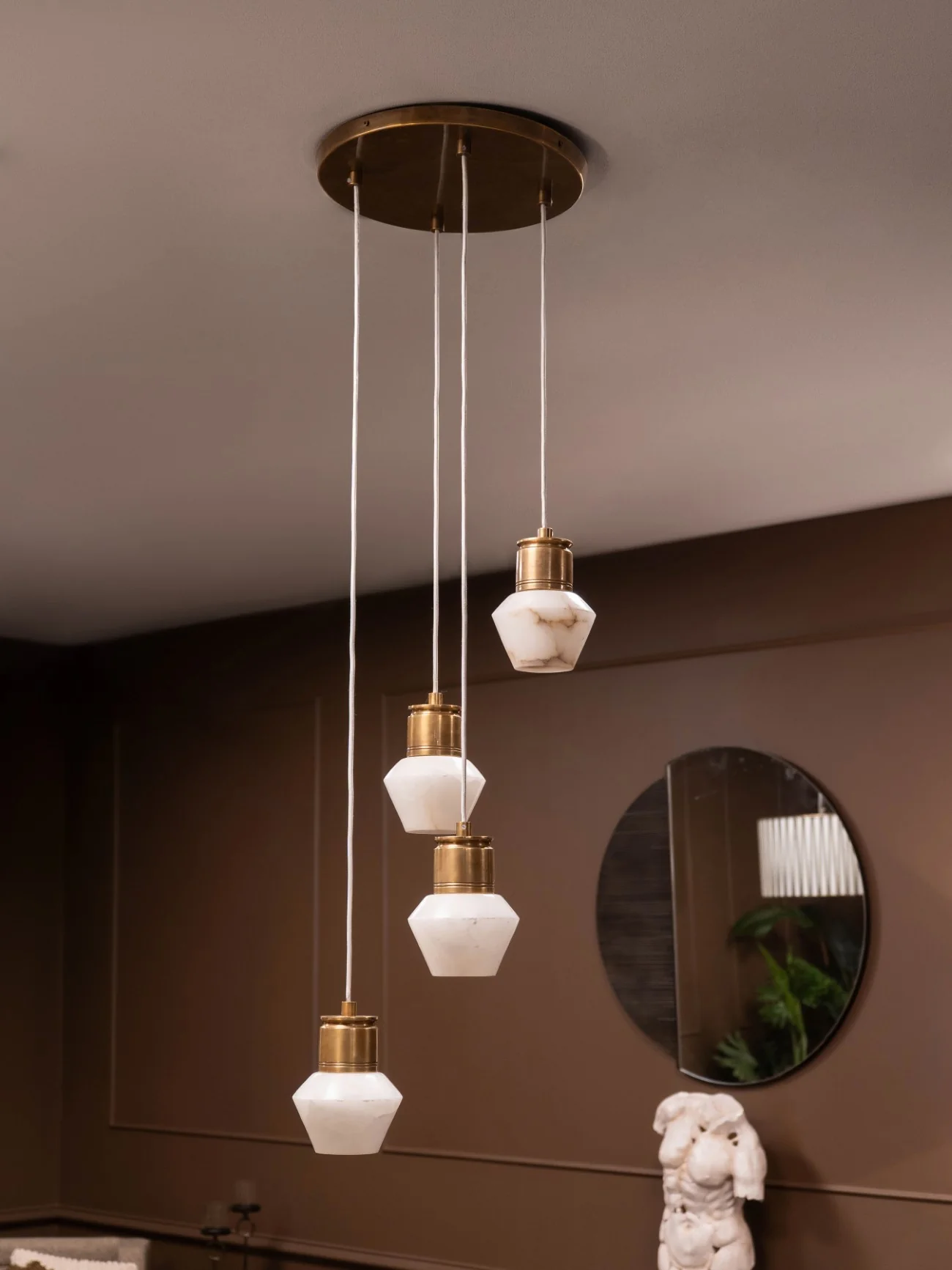 Allegra 4 Light Alabaster Pendant - Image 3