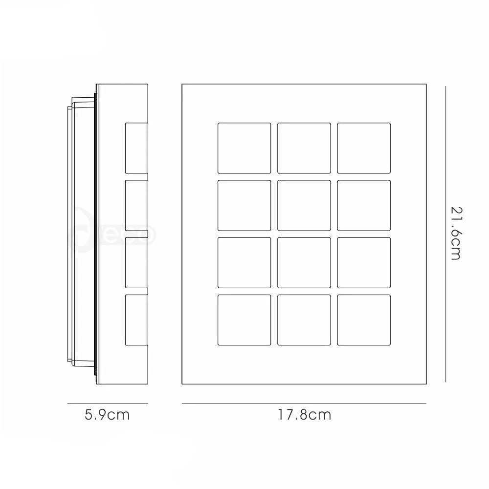 Allegra Flush Wall Lamp  2yrs Warranty - Image 8