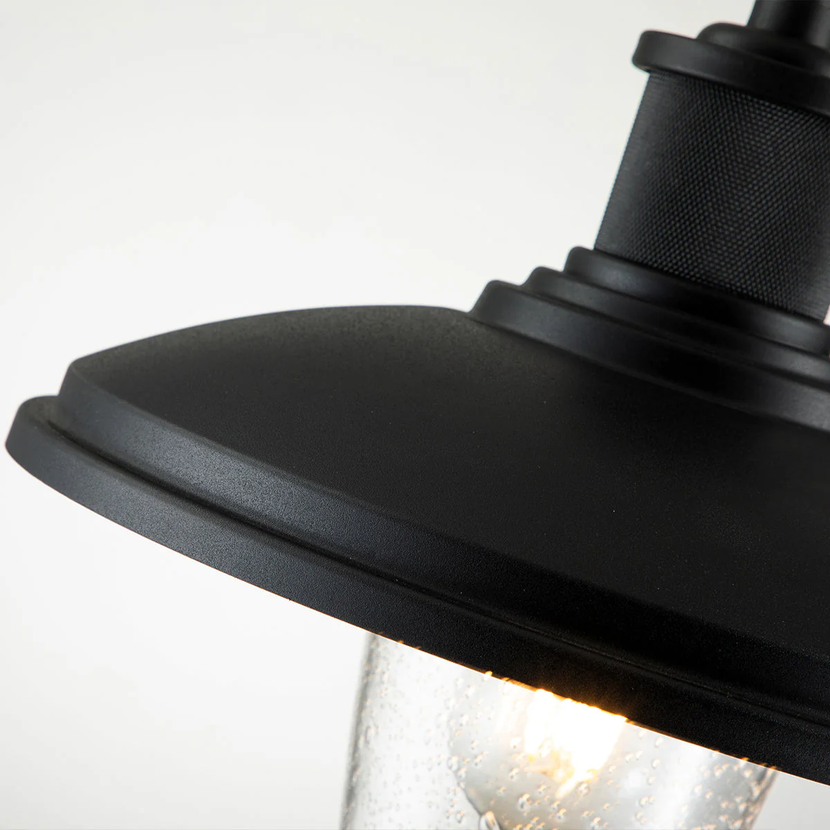 Allenbury Medium Wall Lantern - Textured Black Finish - Image 3