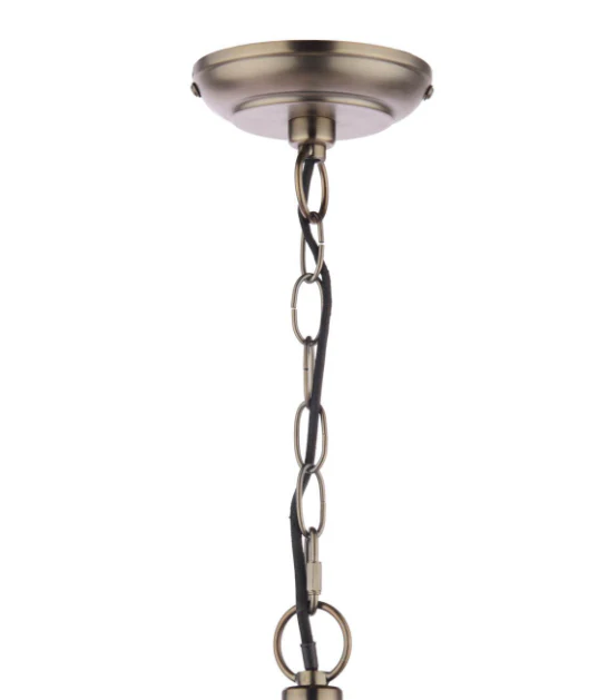 Allerford 3 Light Pendant Satin Bronze and Taupe - Image 3
