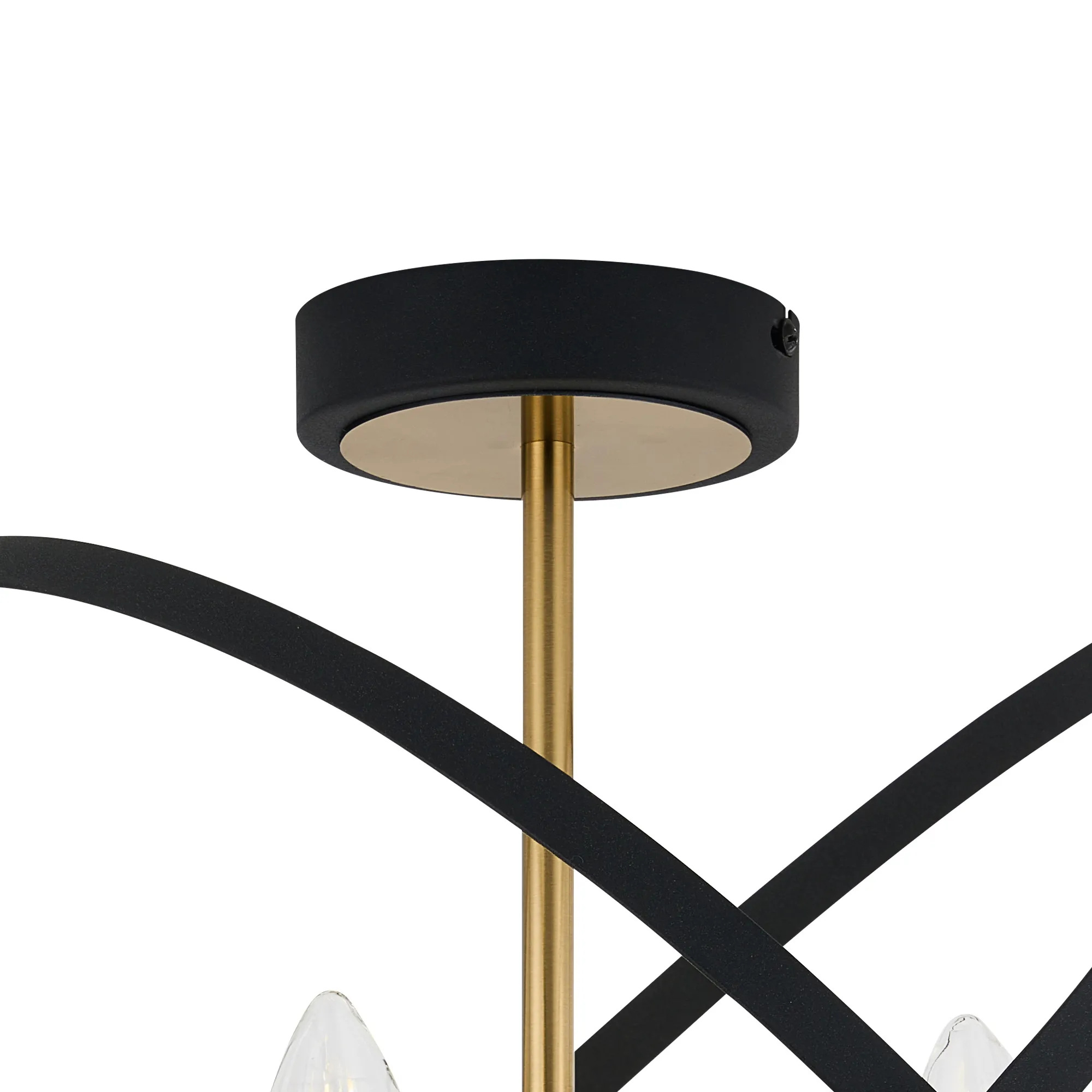 Alley 6cm Adjustable Rings Semi Flush - Gold/Black & Satin Nickel/Anthracite Finishes - Image 11