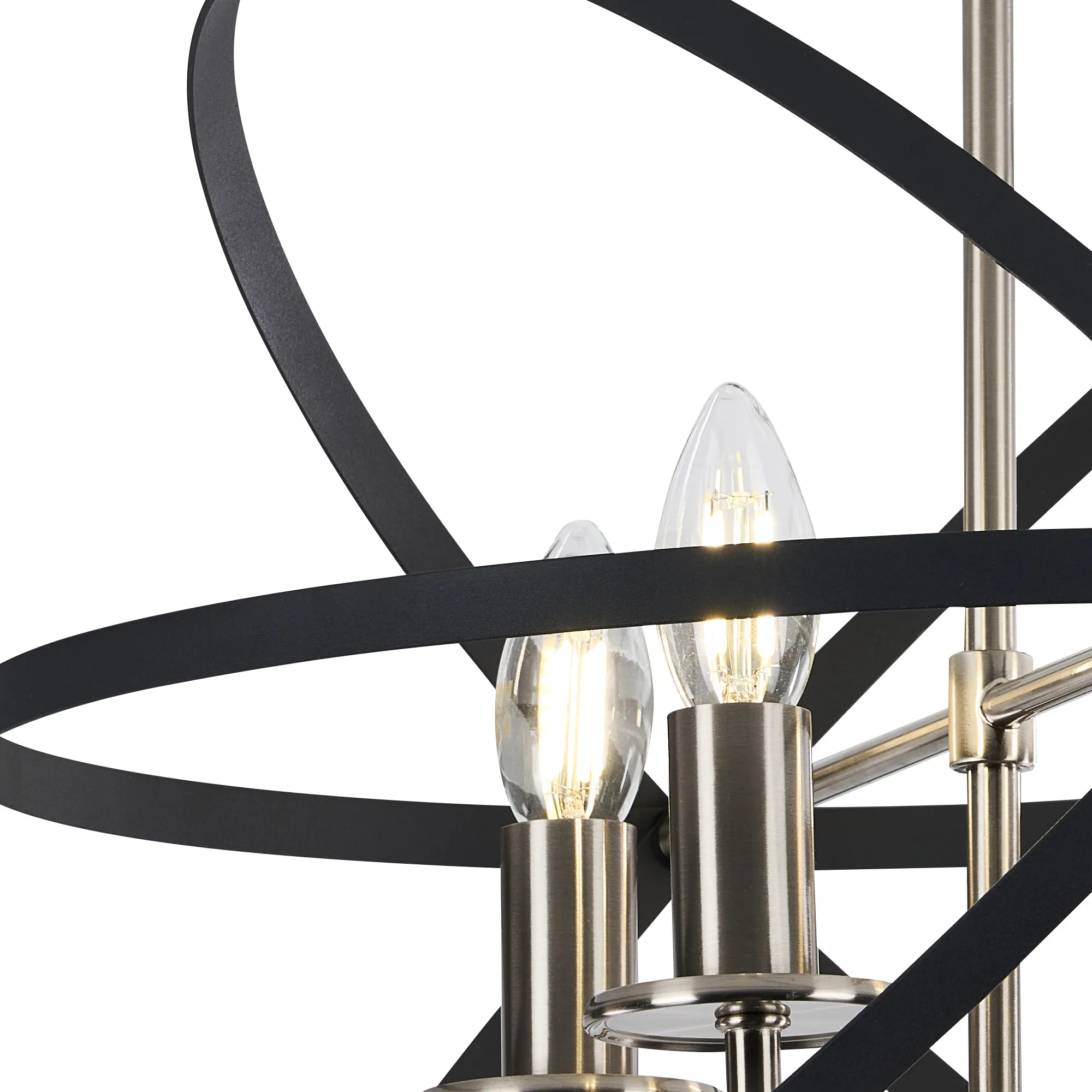 Alley 6cm Adjustable Rings Semi Flush - Gold/Black & Satin Nickel/Anthracite Finishes - Image 15