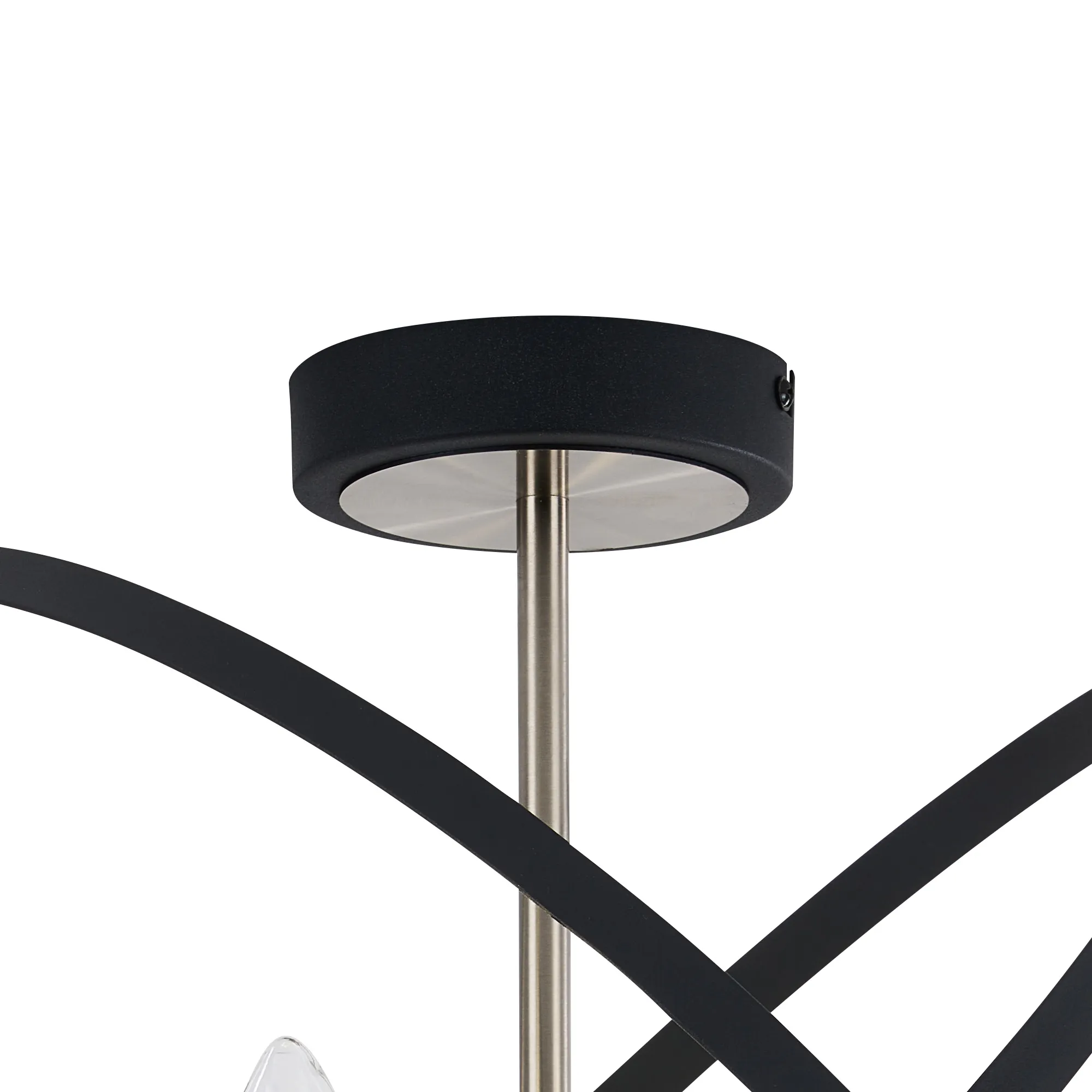 Alley 6cm Adjustable Rings Semi Flush - Gold/Black & Satin Nickel/Anthracite Finishes - Image 5