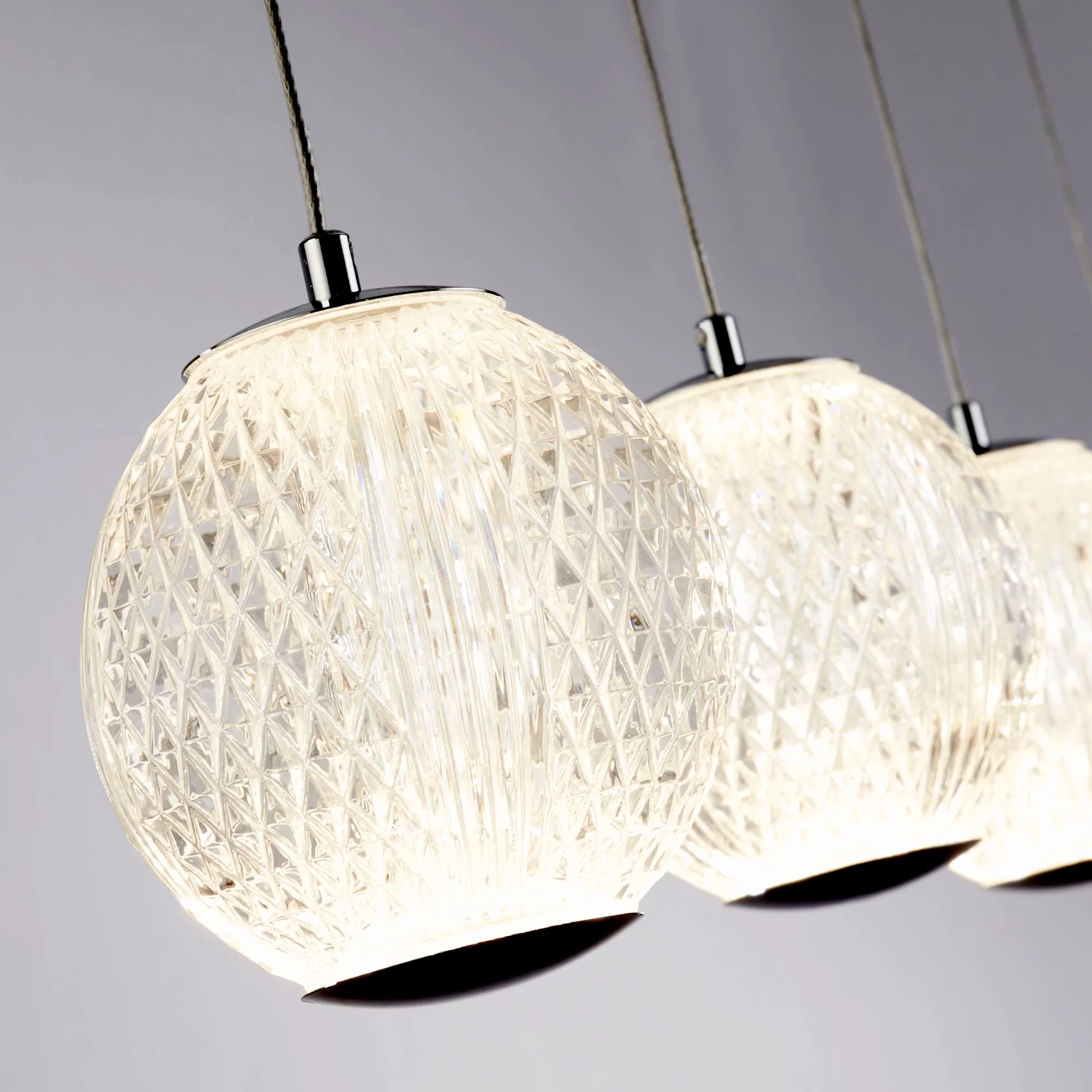 Allure  5-light Ceiling Bar Pendant - Chrome/ Satin Brass Finishes - Image 2