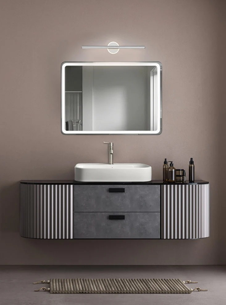 Allure LED Wall Light - Chrome and Aged Brass - Image 4