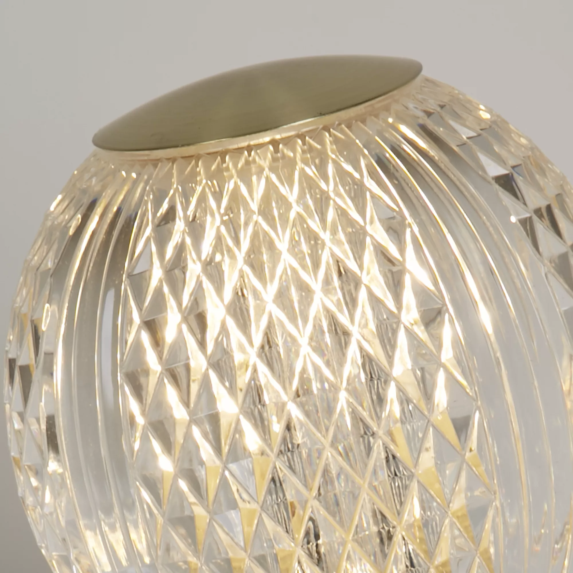 Allure Table Lamp- Chrome/ Brass & Clear Acrylic - Image 4
