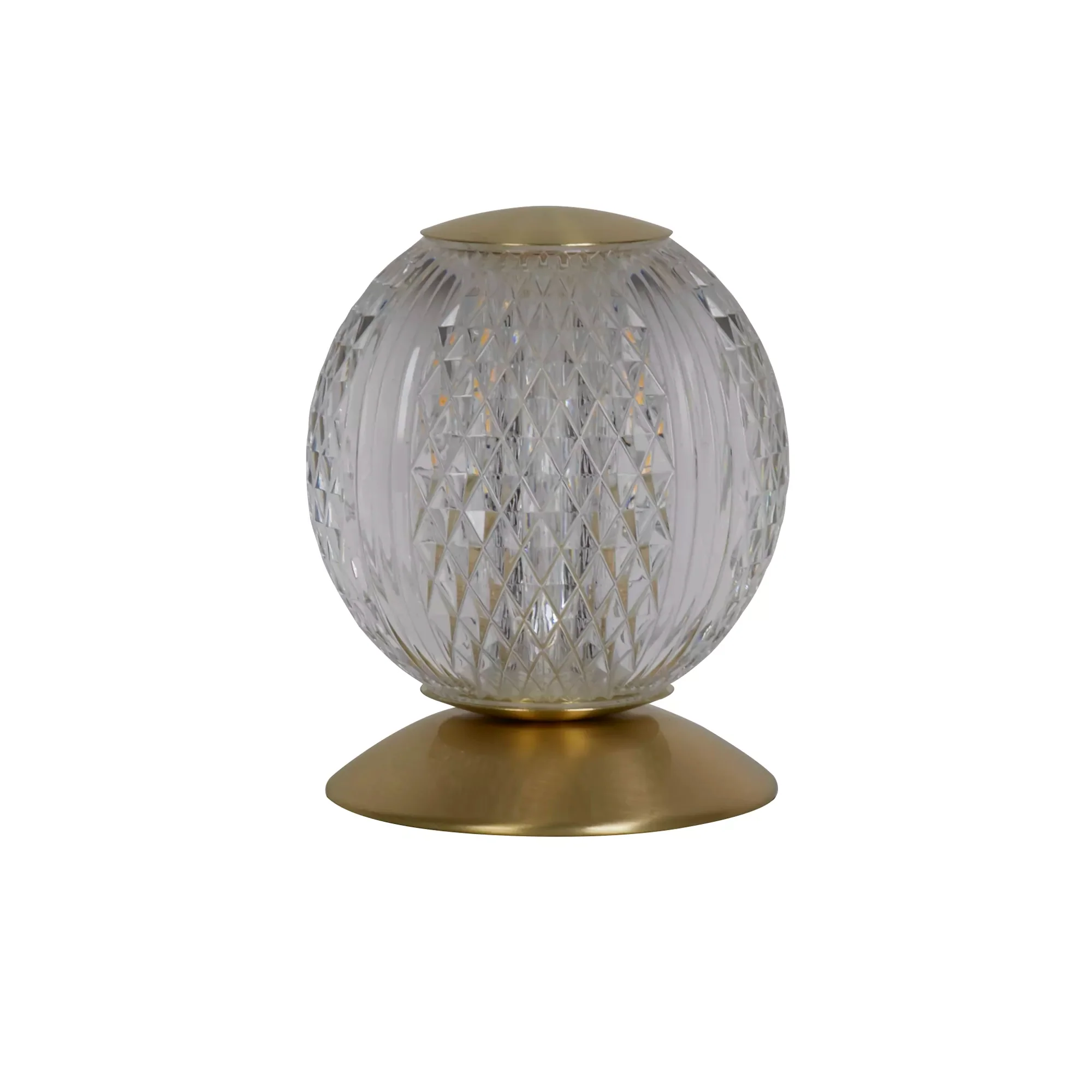 Allure Table Lamp- Chrome/ Brass & Clear Acrylic - Image 5