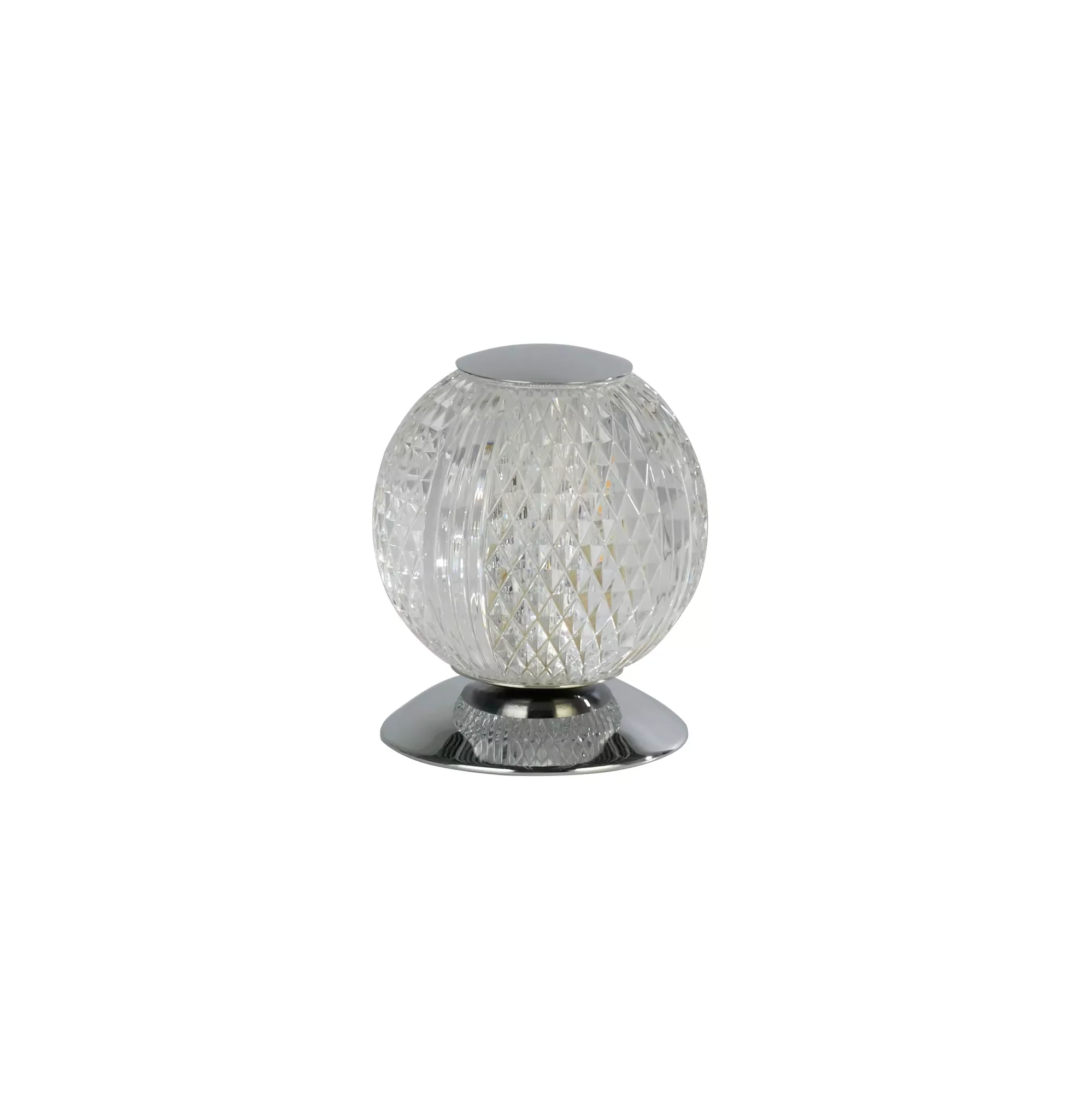 Allure Table Lamp- Chrome/ Brass & Clear Acrylic - Image 9