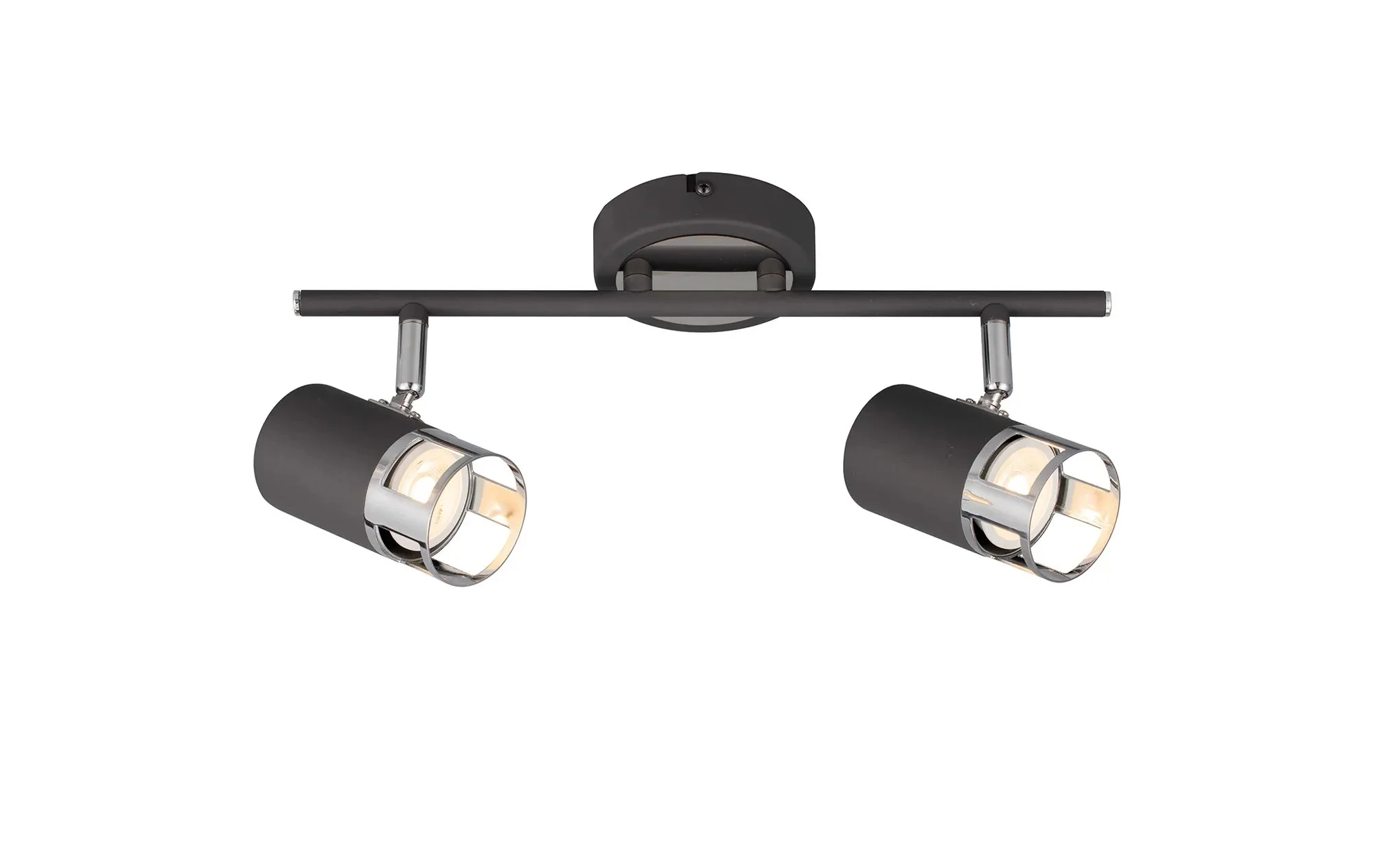 Almera 2/3/4Lt Bar Spotlight GU10 - Painted Gold/Polished Chrome - Image 2