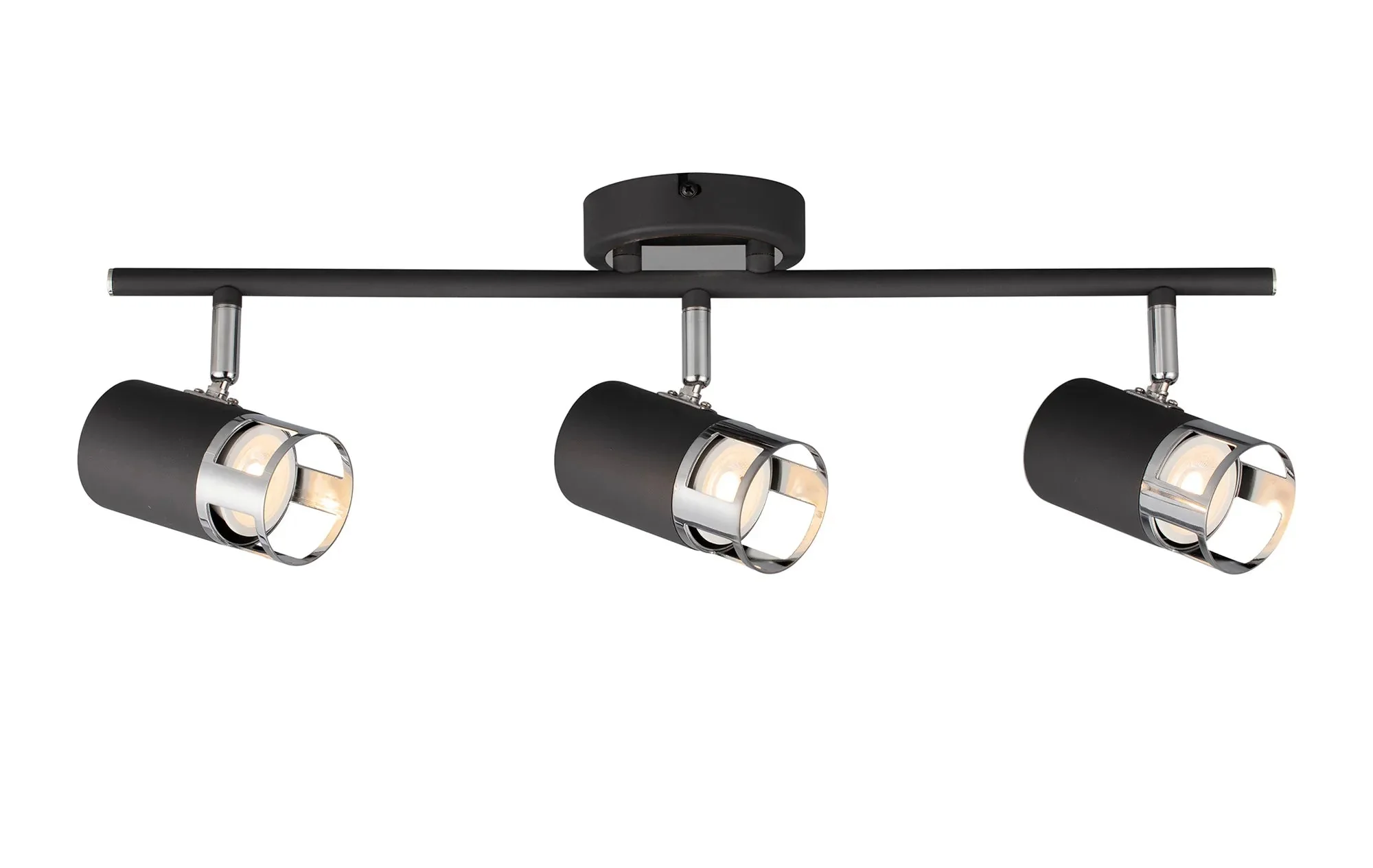 Almera 2/3/4Lt Bar Spotlight GU10 - Painted Gold/Polished Chrome - Image 5