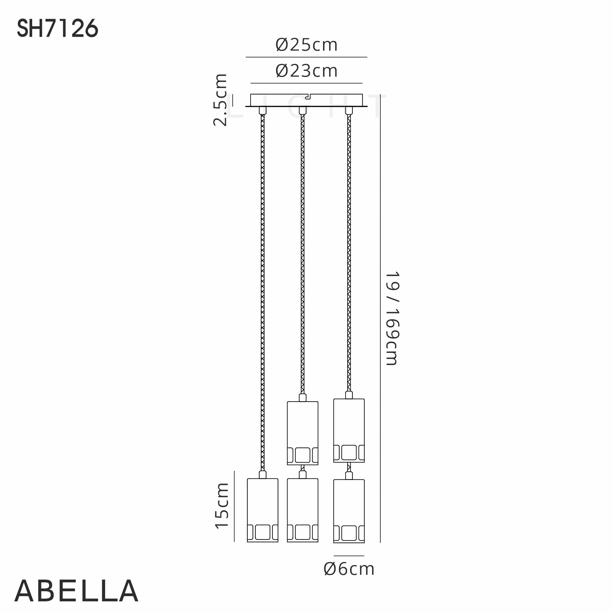 Almera 3/5Lt Round Cluster Ceiling Light GU10, Black & Painted Gold - Image 11