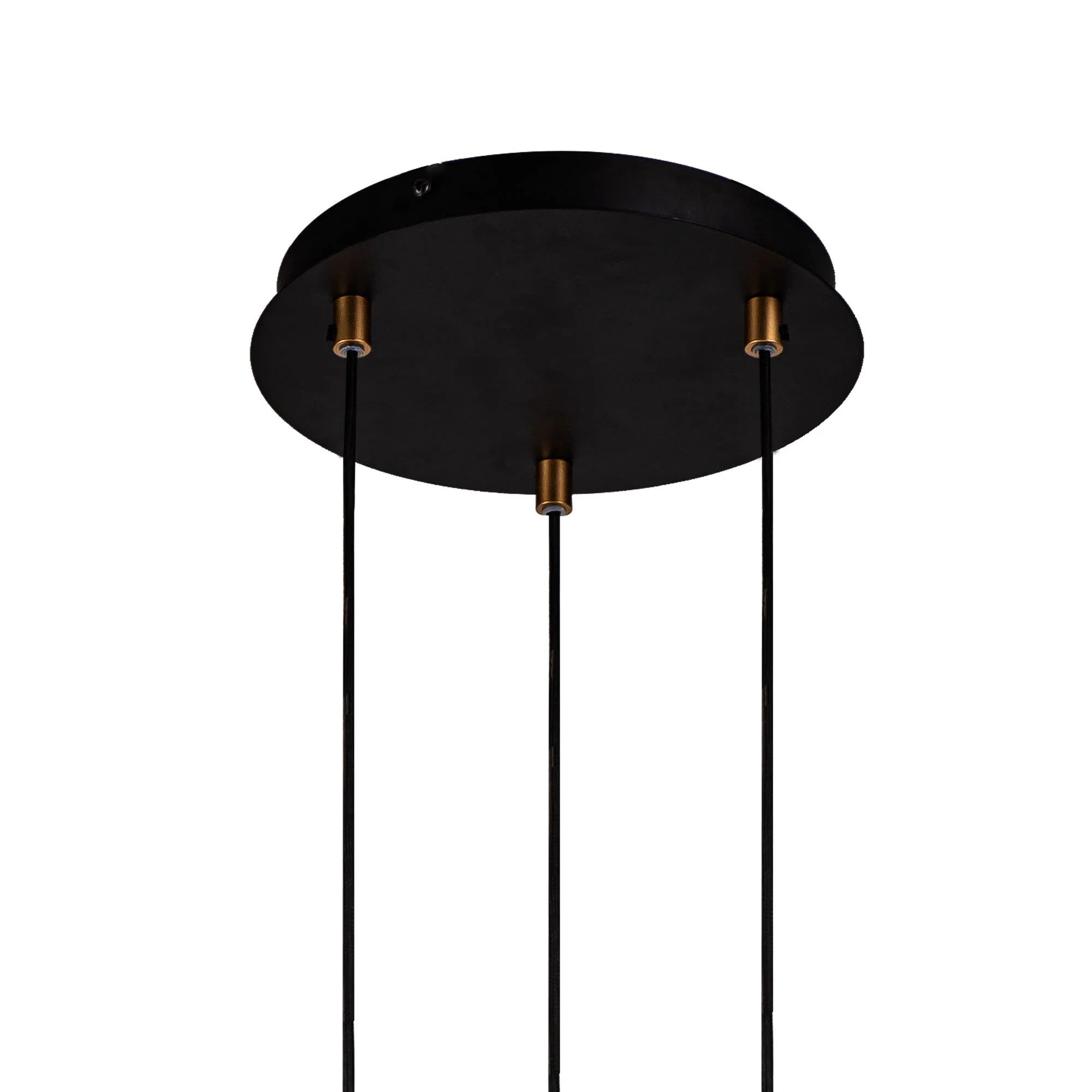Almera 3/5Lt Round Cluster Ceiling Light GU10, Black & Painted Gold - Image 4