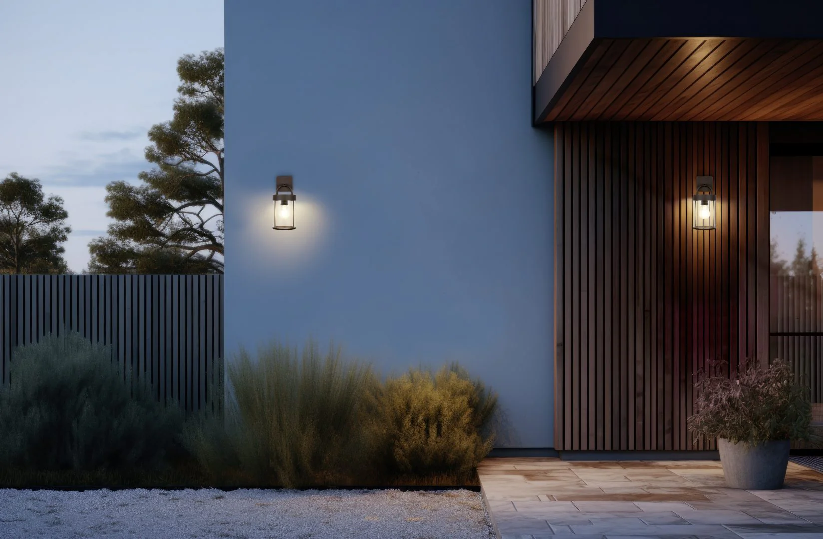 Almeria Outdoor Wall Light- Rusty/ Anthracite Finish - Image 10