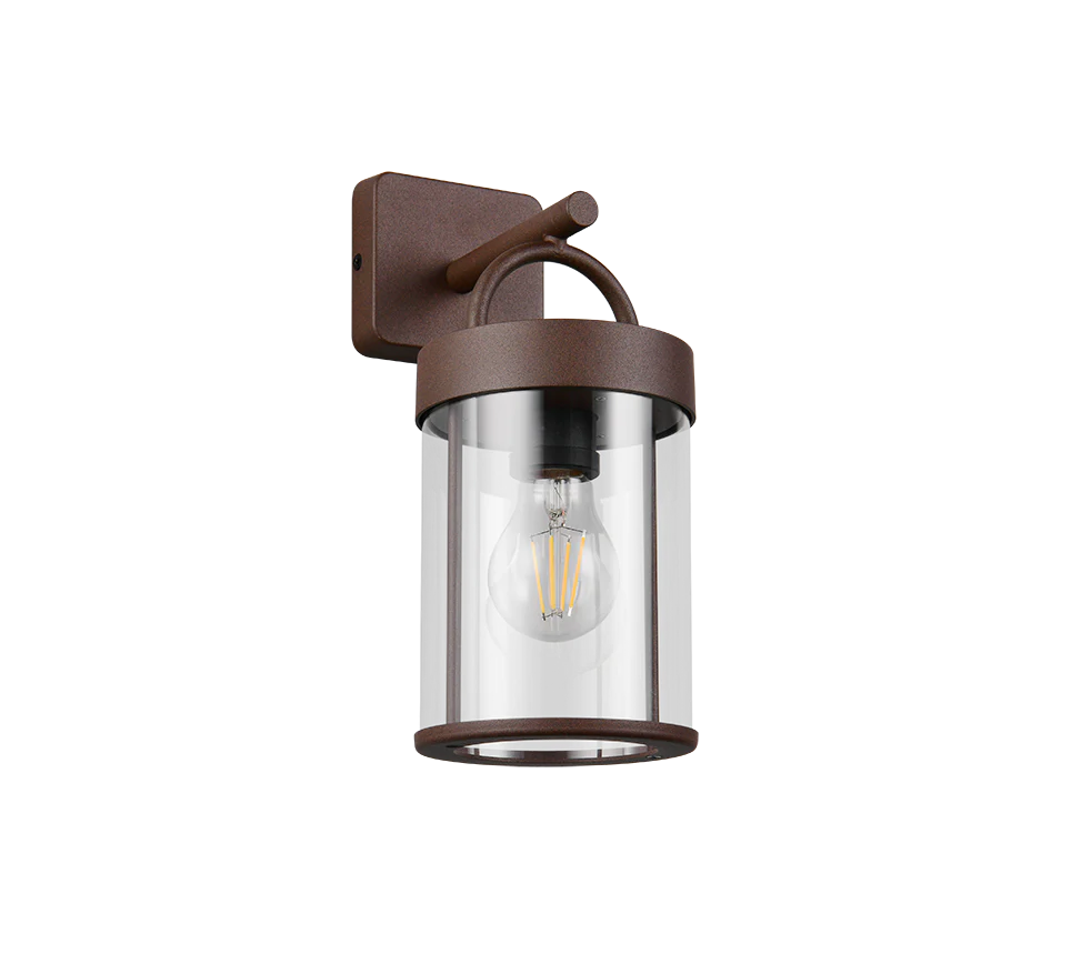 Almeria Outdoor Wall Light- Rusty/ Anthracite Finish - Image 6