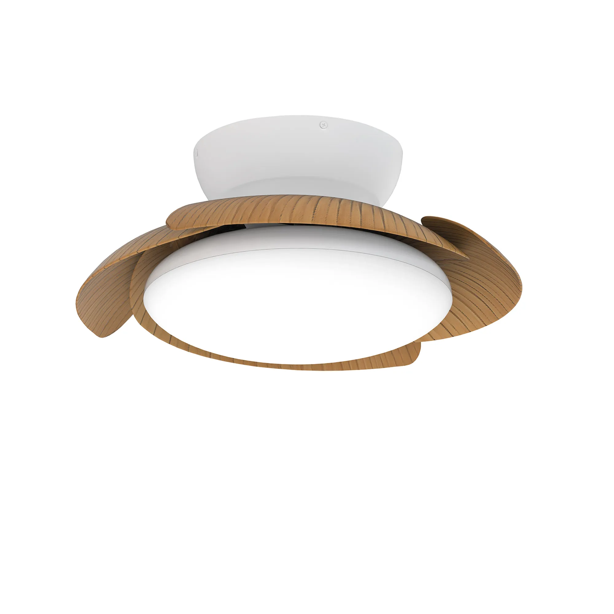 Aloha LED Fan Light W/ Remote Control - White/Wood - Image 2