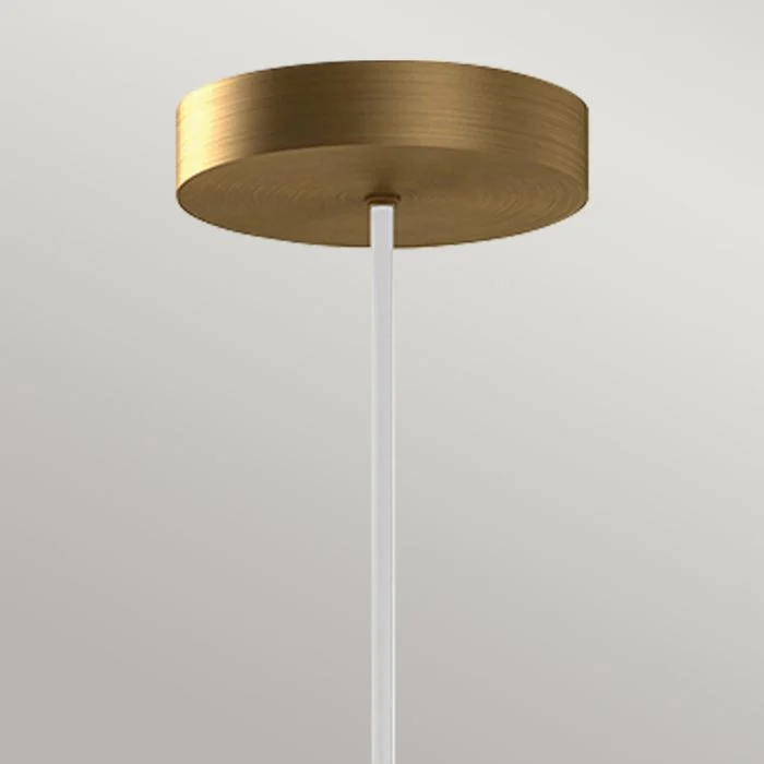 Alora Mood Bijou LED Pendant - Brushed Nickel/ Black / Aged Gold - Image 7