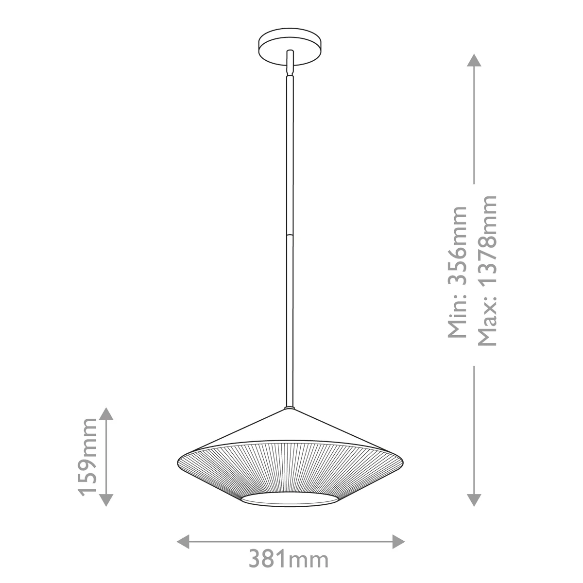 Alora Mood Daphne 1 lt Pendant - E27 - Image 13