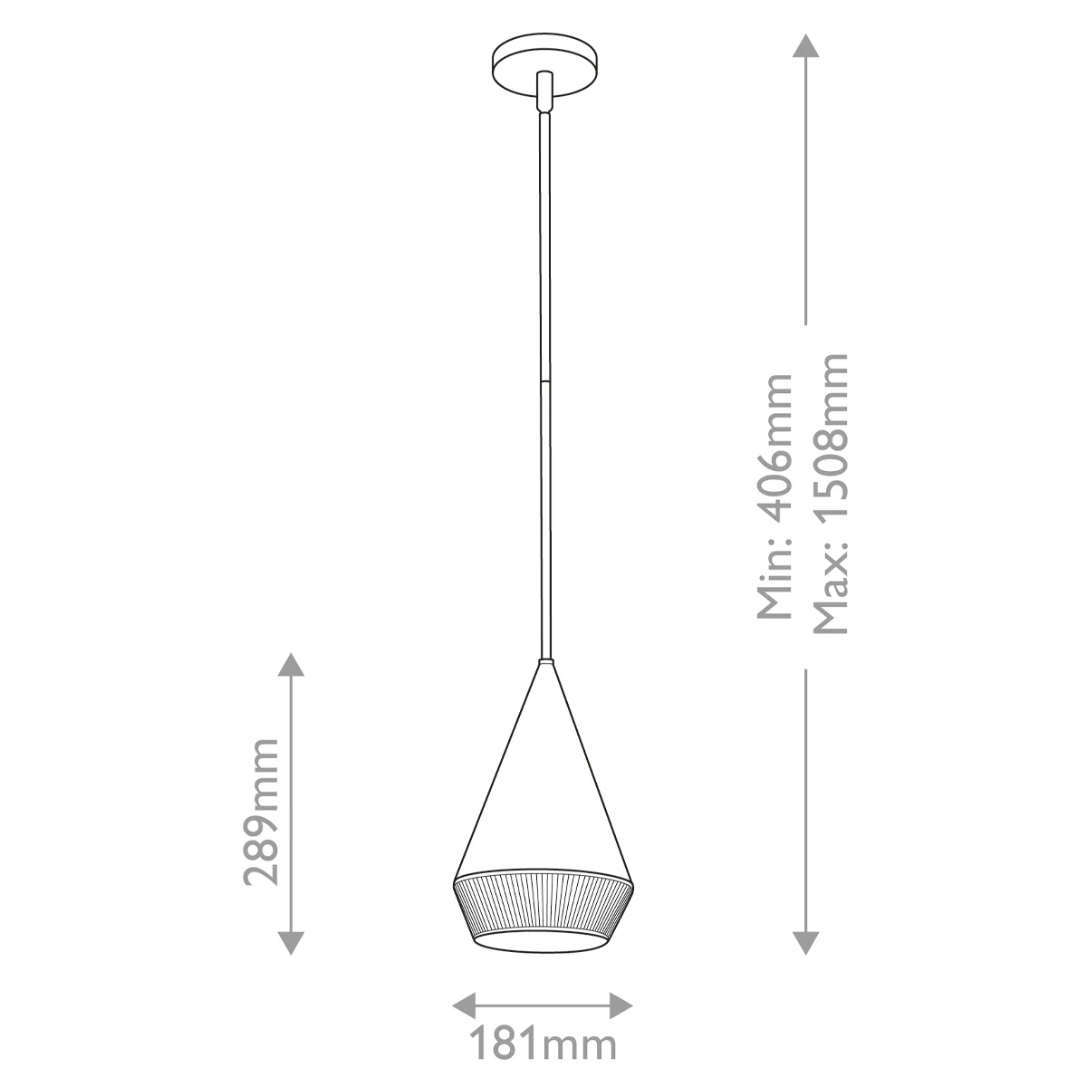 Alora Mood Daphne 1 lt Pendant - E27 - Image 6