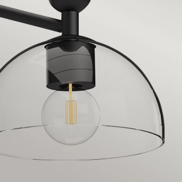 Alora Mood Jude 3 lt Chandelier - Brushed Gold/ Matte Black - Image 7