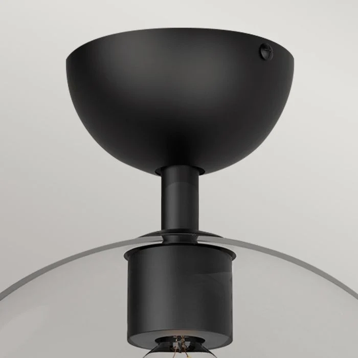 Alora Mood Jude 1lt Semi Flush Light - Brushed Gold/ Matte Black - Image 7
