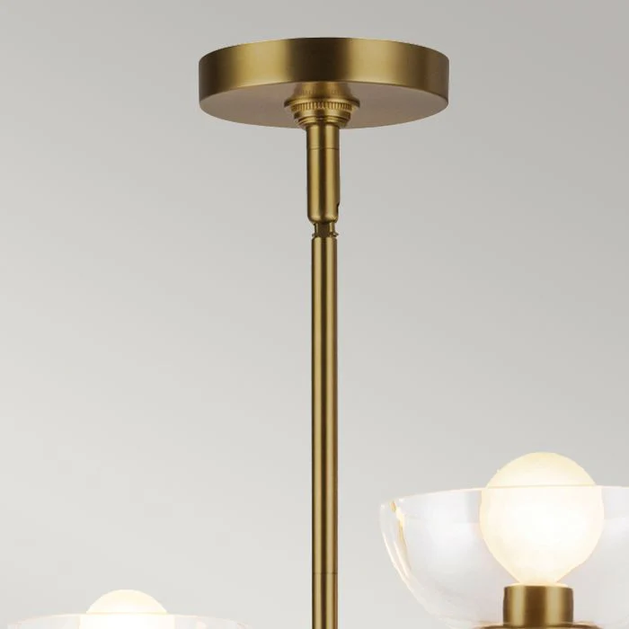 Alora Mood Sylvia 4 lt Chandelier - Brushed Gold/ Matte Black - Image 6