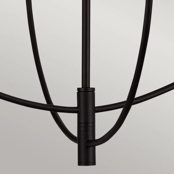 Alora Mood Sylvia 4 lt Chandelier - Brushed Gold/ Matte Black - Image 7