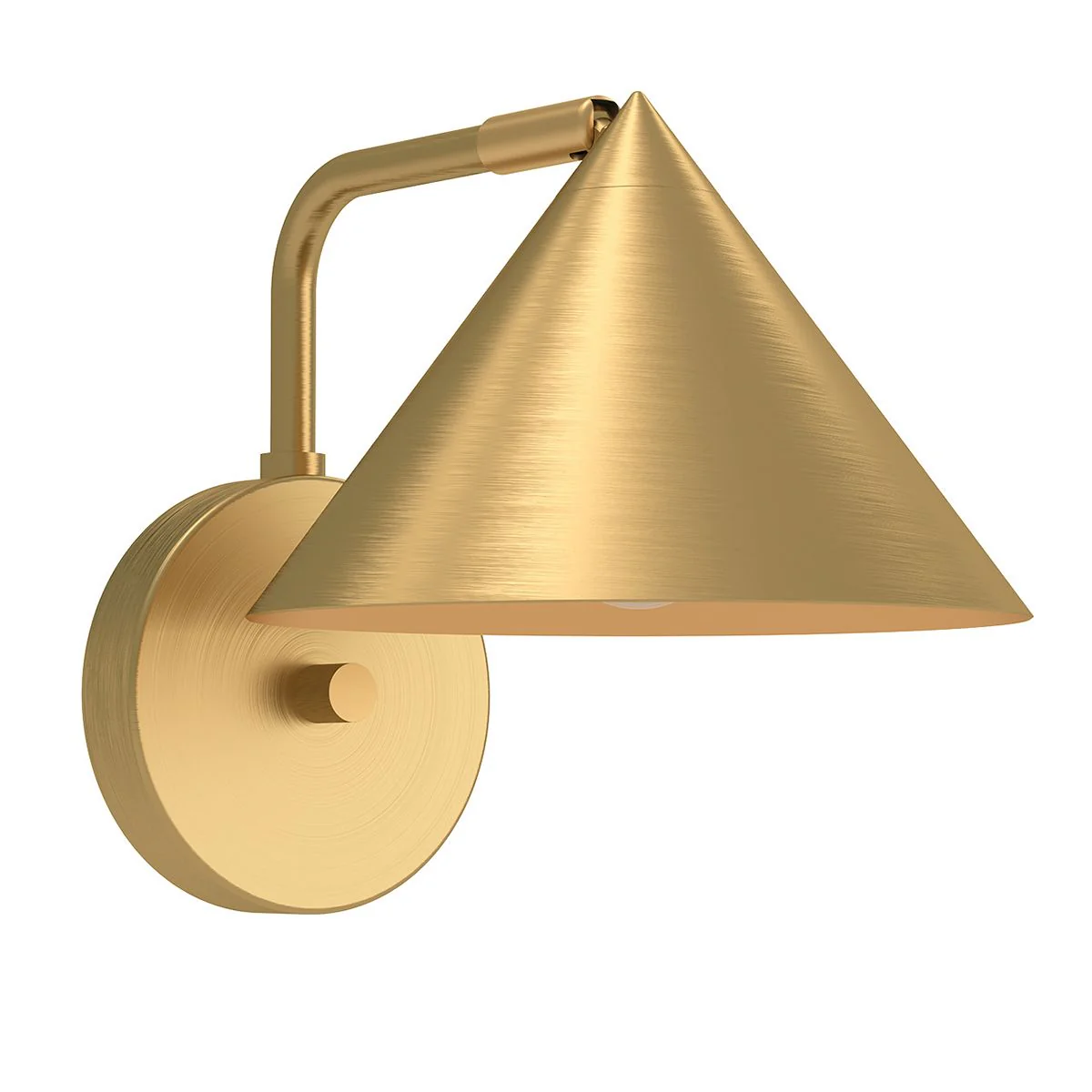 Alora Mood Remyck 1 lt Wall Light  - Brushed Gold/ Matte Black - Image 2