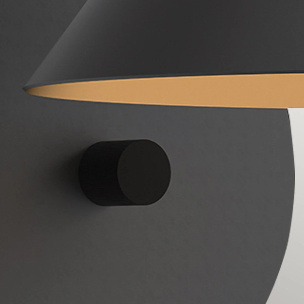 Alora Mood Remyck 1 lt Wall Light  - Brushed Gold/ Matte Black - Image 5