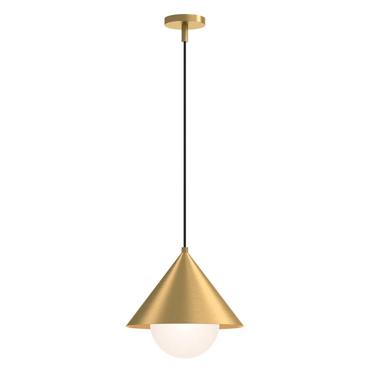 Alora Mood Remyck 1 lt Pendant - Brushed Gold/ Black - Image 2