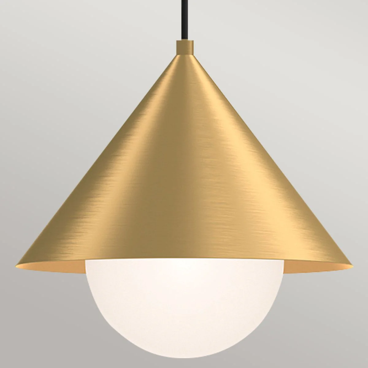 Alora Mood Remyck 1 lt Pendant - Brushed Gold/ Black - Image 5
