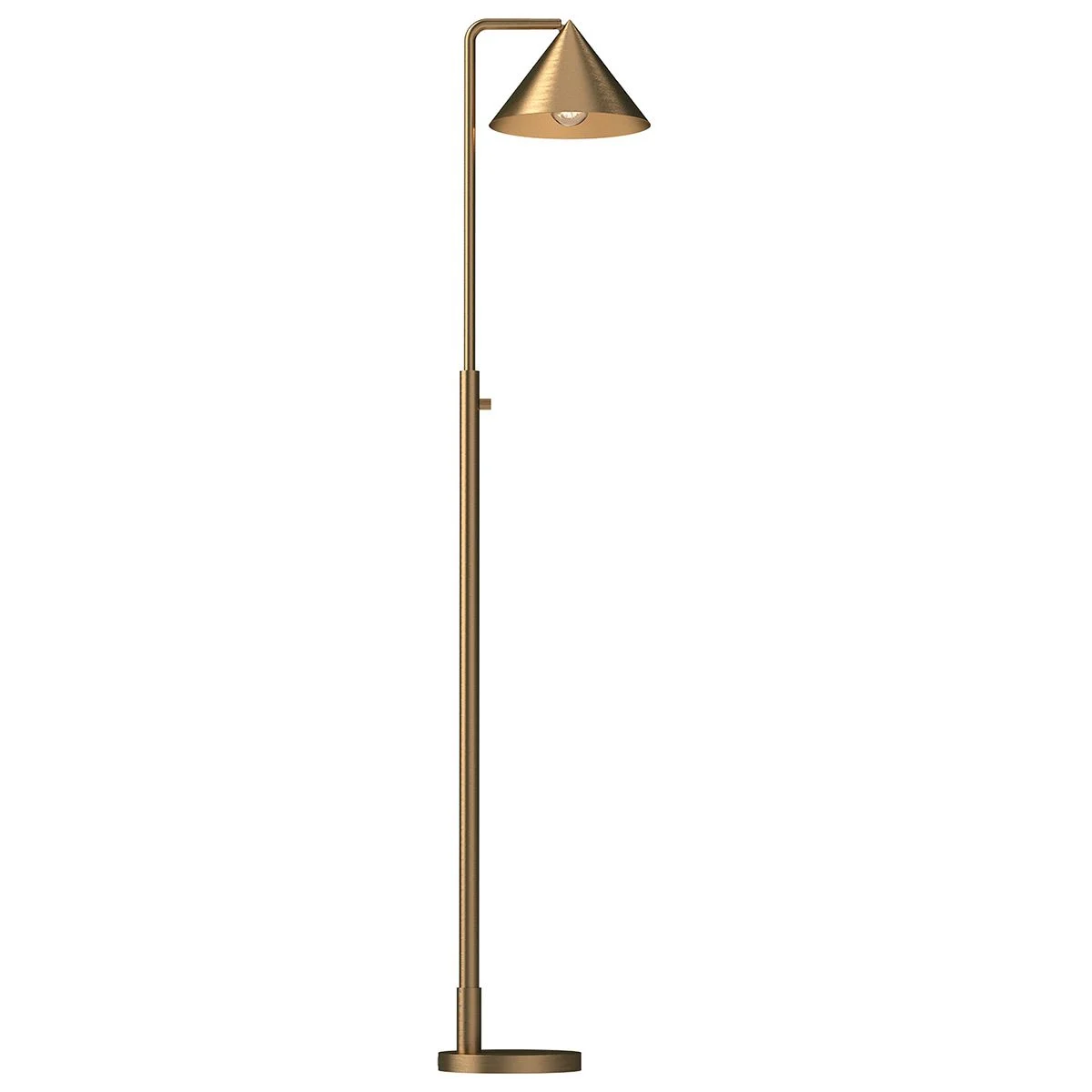 Alora Mood Remyck 1 lt Floor Lamp - Brushed Gold/ Matte Black