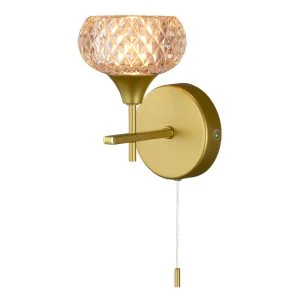 Alpine 1Lt Bathroom Wall Light- Gold & Black Finishes - Image 2